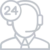 Soporte técnico 24 horas con auriculares
