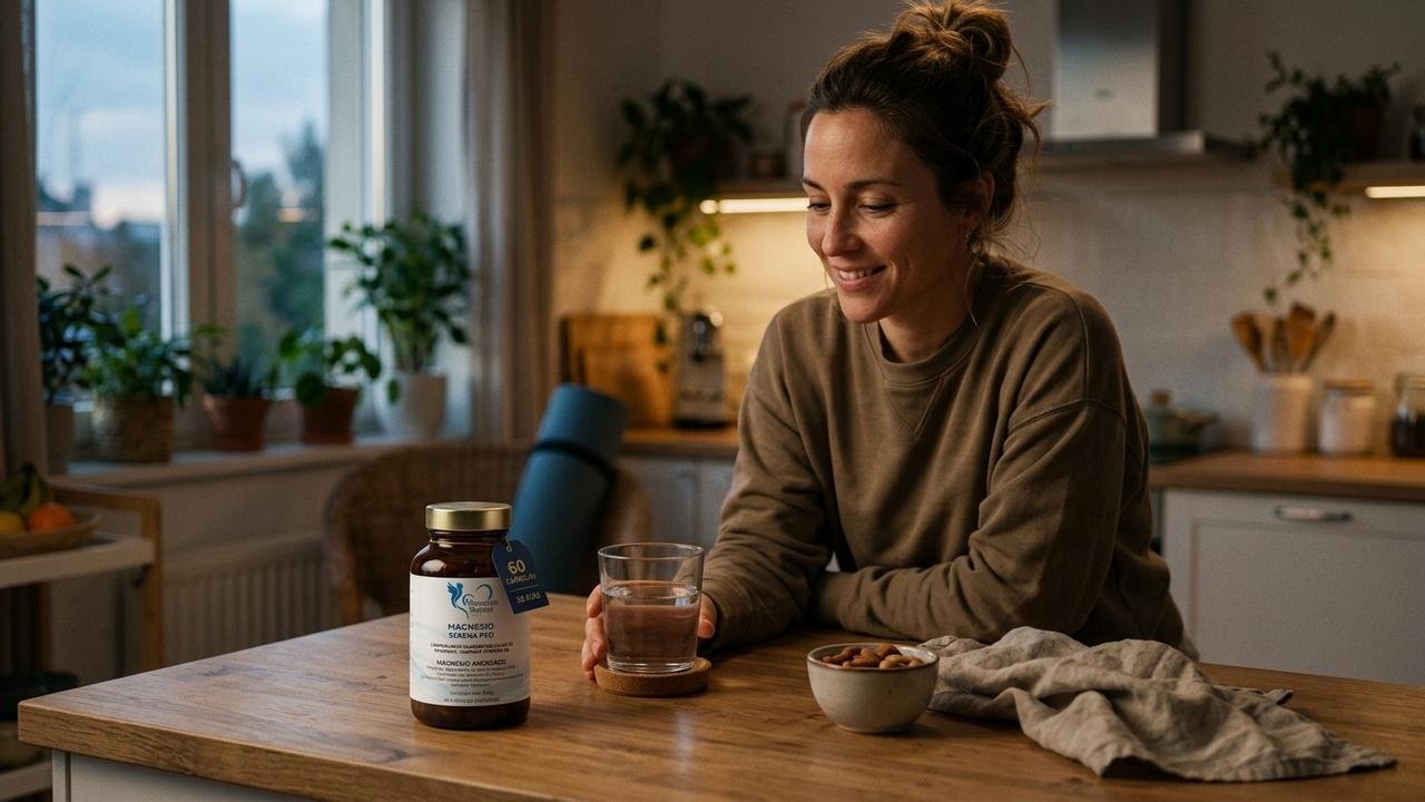 Trata el producto como la alternativa para quien busca apoyo nutritivo sin estimulantes: Magnesio Serena PRO aporta 230 mg de